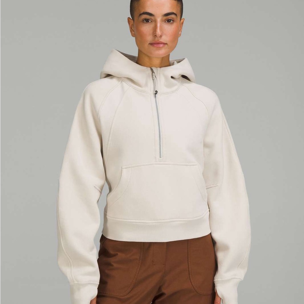 Lululemon Women's Cream scuba Hoodie